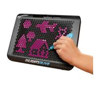 TOMY Tablette à dessin lumineuse Megasketcher Lights Alive – 1 stylo 2-en-1, 2 pochoirs – Dès 3 ans