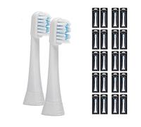 Megasonex Lot de 20 têtes de brosse en zigzag - Taille M