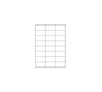 Megastar LP4MS-7037 Lot de 100 feuilles d'étiquettes autocollantes Blanc 70 x 37 mm