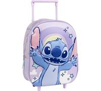 Megastore Jouets Sac à Dos Trolley 3D Sac Léger et Compact pour l'École Maternelle Avec Roues et Poignée Extensible Stitch, Standard