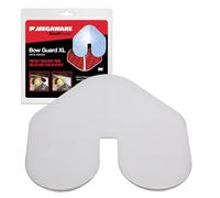 Megaware XL ScuffBuster Bow Guard avec Encoche pour Bateaux Protection Contre Les éraflures et Les Rayures Bouclier en Acier Inoxydable avec adhésif 3M Finition polie Miroir 22,9 x 22,2 cm