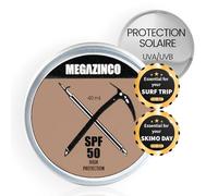 MEGAZINCO TEINT - SPF 50 minéral et 100% NATUREL. Crème/pâte solaire haute protection pour surfeurs, marins, alpinistes, skieurs, snowboarders, triathlètes, nageurs. CRÈME SOLAIRE SURF - 40 ml