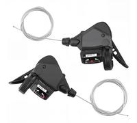 MEGHNA 1 Paire de Levier de Vitesse de Vélo Leviers de Vélo 3 x 8/9/10 Vitesses Levier de Changement de Vitesse/Levier/Levier de Vitesse Droit (3 x 10 Vitesses)