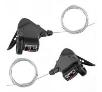 Meghna 1 paire de leviers de vitesse pour vélo, 3 x 8/9/10 vitesses, levier de vitesse droit