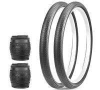 MEGHNA pneus VTT 20/24 / 26x1.75 Pouces Ensemble de 2 pièces pneus de vélo vélo de Route, VTT, vélo électrique, vélo Hybride, vélo Hors Route, pneus pliants pneus antidérapants (26x1.75 2PCS)