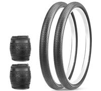MEGHNA pneus VTT 20/24 / 26x1.75 Pouces Ensemble de 2 pièces pneus de vélo vélo de Route, VTT, vélo électrique, vélo Hybride, vélo Hors Route, pneus pliants pneus antidérapants (24x1.75 2PCS)