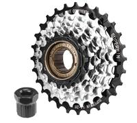 MEGHNA Roue libre pour vélo électrique 6/7/8 vitesses 11-28 Teeth/11-32 Teeth Screw On Multiple Freewheel, convient aux vélos électriques à propulsion arrière (6 vitesses-14-28T)