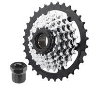 MEGHNA Roue libre pour vélo électrique 7/8 vitesses 11-28 Teeth/11-32 Teeth Screw On Multiple Freewheel (7S-11-32T)