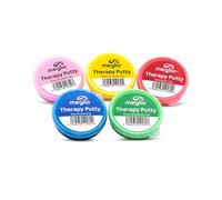 Meglio Pâte de Rééducation Main, Lot de 5, Codée Couleur, 57g