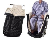 MegLob Couverture Pour Fauteuil Roulant Avec Fermeture Éclair Avant, Couverture Semi-Enveloppée Pour Le Bas Du Corps Du Fauteuil Roulant, Housse Polaire Pour Fauteuil Roulant Pour Le Bas Du Corps