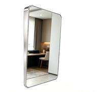 MegLob Grand Miroir Mural En Acier Inoxydable ;Miroir Pleine Longueur Pour Les Utilisateurs De Fauteuils Roulants ;Angle D'inclinaison Fixe;Centres Commerciaux, Aux Hôtels Et Aux Campus,50 * 80cm