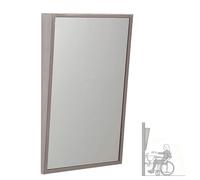 MegLob Grand Miroir Mural En Acier Inoxydable ;Miroir Pleine Longueur Pour Les Utilisateurs De Fauteuils Roulants ;Angle D'inclinaison Fixe;Centres Commerciaux,Aux Hôtels Et Aux Campus,Bb50*70cm
