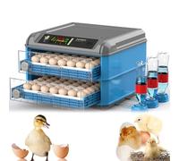 MegLob Incubateur D'oeufs De Grande Capacité, Incubateurs De Type Tiroir pour Écloser Les Œufs, Le Tournant Automatique des Œufs Et Le Contrôle De L'humidité, pour La Ferme, La Classe,128 Eggs