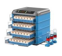 MegLob Incubateur D'œufs Grande Capacité, 128 À 500 Œufs De Poule pour L'éclosion, Incubateur Automatique avec Retournement Automatique des Œufs Et Contrôle De L'humidité, Mire-Œufs Intégré,392 Eggs