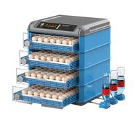 MegLob Incubateur D'œufs Grande Capacité, 128 À 500 Œufs De Poule pour L'éclosion, Incubateur Automatique avec Retournement Automatique des Œufs Et Contrôle De L'humidité, Mire-Œufs Intégré,256 Eggs