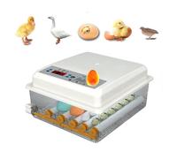 MegLob Incubateur Électrique pour Les Œufs À Éclos, Incubateur avec Un Turteur D'oeuf Automatique Et Un Contrôle De L'humidité, Une Machine À Écloser De Volaille Numérique,16 Eggs