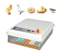 MegLob Incubateur Électrique pour Les Œufs À Éclos, Incubateur avec Un Turteur D'oeuf Automatique Et Un Contrôle De L'humidité, Une Machine À Écloser De Volaille Numérique,64 Eggs