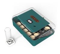 MegLob Incubateur Numérique pour 25 Œufs De Poules, avec Retournement Automatique Et Contrôle De L'humidité, pour 20 À 25 Œufs De Poules, Canards Et Cailles.