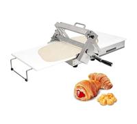 MegLob Machine À Laminer La Pâte Manuelle, Laminoir À Pâte Pliable Commercial Professionnel Pour Boulangerie, Plastifieuse À Pâtisserie Réversible En Acier Inoxydable Pour Croissants