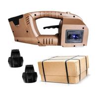 MegLob Machine De Cerclage Électrique, Outil De Cerclage PP/PET Pour L'industrie, 2 X 6000 Mah, Tendeur D'emballage PP/PET Pour Boîte D'emballage Et Palette