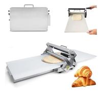 MegLob Machine De Sheeter De Pâte Manuelle, Sheeter De Pâte Rectangulaire Commerciale, Épaisseur Réglable De 0 Mm À 17,5 Mm, Accessoires De Travail De Boulanger Portables