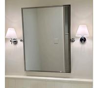 MegLob Miroir De Courtoisie Inclinable En Acier Inoxydable 304,Miroir Mural D'art Moderne, Miroir Pleine Longueur Élégant Pour Les Utilisateurs De Fauteuils Roulants,Décoration Intérieure,50 * 70cm