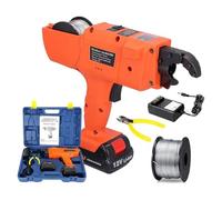 MegLob Niveau De Barres D'armature Automatique, Machine À Nouer Le Fil De Fer Électrique Pour Barres D'armature, Pistolet D'attache De Barres D'armature Sans Fil,34mm