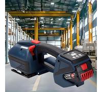 MegLob Outil De Cerclage Électrique Solide, Machine De Cerclage Automatique, Outil De Cerclage Industriel Alimenté Par Batterie, Tendeur D'outil De Cerclage D'entrepôt,2 batteries