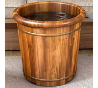 MegLob Pédicure De Pédicure En Bois Seau De Spa, Bassin De Baignoire De Trempage À Pied En Bois Massif, Pour Soulager La Pression Des Pieds, Pédicure Pied De Spa Pieds Baril,L