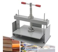 MegLob Presse À Papier Manuelle, Presse-Papier Manuelle Pour Documents Financiers, Machine À Aplatir Les Reçus Financiers, Grande Presse À Reliure Avec Poignée Portable,A5