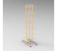 MegLob Rack De Rangement De Tapis De Yoga Compact, Porte-Greffe De Yoga À 7 Couches, Rack De Stockage De Studio De Yoga Professionnel pour Les Blocs De Yoga Et Les Blocs De Yoga,d'or