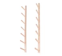 MegLob Rack De Rangement De Tapis De Yoga en Bois, Rouleaux De Mousse De Yoga Mural À Rouleaux De Mousse De Yoga Mural, Cartouches De Serviette, Accessoires De Studio De Yoga Commercial,7 Tiers