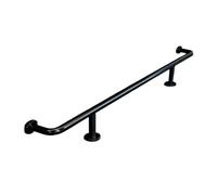 MegLob Repose-Pieds De Barre En Acier Inoxydable 304, Tube De Repose-Pieds De Club Robuste Pour Les Clients, Kit De Repose-Pieds De Barre Sur Pied Complet Commercial,Black 100cm/3.28ft