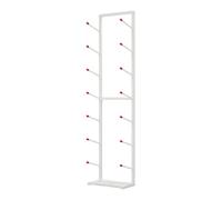 MegLob Support De Snowboard, Présentoir Vertical pour Snowboard Intérieur, Support De Rangement Commercial en Métal pour Skis, Organisateur De Skateboard,White Hold 7 pcs