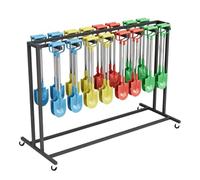 MegLob Supports De Rangement pour Activités De Plein Air, Pelles, Cordes À Sauter, Supports De Rangement pour Équipements Sportifs Et Chariots De Rangement Mobiles pour Le Matériel Scolaire