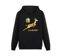 MEgLobHQ Springbok Rugby South Africa Men Sweatshirts Graphic Mens Cotton Casual Black Hoodies XXL
