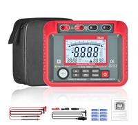 Mégohmmètre 2500V Testeur résistance d’isolement, AIOMEST Tester Isolation 200GΩ, 5 Gammes Tension (250V/500V/1000V/2000V/2500V), DAR/PI, Enregistrement Données, CAT III 1000V pour Câble, Moteur