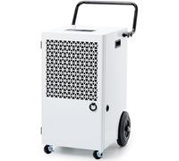 Megonia 120L/Jour Deshumidificateur Electrique Compresseur: Déshumidificateur pour Grands Espaces avec Pompe et Tuyau de Drainage Minuterie 24H Séchage du Linge Portable Pour Cave/Maison (300m²)
