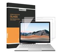 MEGOO [2 pièces] Protecteur d'écran Surface Book 3, verre trempé à découpe précise, installation facile, sans bulles, toucher lisse, protecteur d'écran anti-rayures - 13,5 pouces