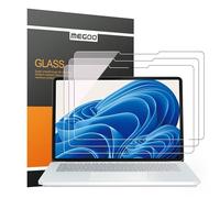 MEGOO [3 Pièces protections d'écran verre trempé pour Surface Laptop Studio 2/1,Dureté 9H,/Installation facile, Compatible avec Surface Slim Pen 2 et compatible avec les coques