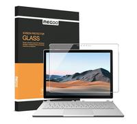 MEGOO Protecteur d'écran Surface Book 3, découpe précise, verre trempé, installation facile, sans bulles, toucher lisse, protecteur d'écran anti-rayures - 13,5 pouces