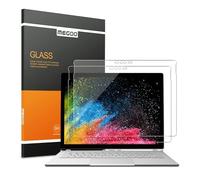 MEGOO Surface Book 2 Screen Protector, 9H Tempered Glass High Sensitivity, Friendly Touching (Updated Version 2017) Compatible For Microsoft Surface Book 13.5 Inch (2 Pack)