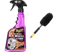Meguiar`s ME G9524 Hot Rims All Wheel Cleaner Spray, 710 ml & X1902EU Brosse Jantes Supreme Microfibre - Medium 35cm