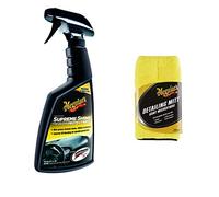 Meguiar's G4016EU Supreme Shine Plastiques Intérieurs - 473 ML & Gant de Finition Detailing Mitt X1804EU