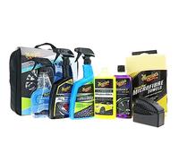 Meguiar's Kit d’Entretien Voiture Deluxe V2 - Kit Complet avec Sac de Rangement - Lavage, Cire, Vitres & Jantes