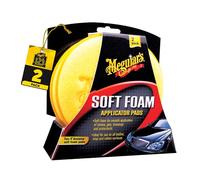 Meguiar's Soft Foam Applicator Pads - Diamètre 10.2cm, Set de 2 pièces, Jaune
