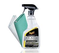 Meguiar's Ultimate Glass Cleaner & Water Repellent Kit de nettoyage pour vitres de voiture avec 2 chiffons de nettoyage pour vitres de voiture