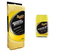 Meguiar's X2000F Absorbeur Magnétique Extra Large, Jaune, 55 x 76 cm & Gant de Finition Detailing Mitt X1804EU