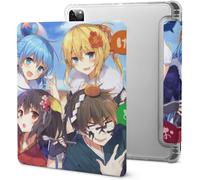 Megumin Bad Goddess Kono Subarashii Sekai Ni Shukufuku Wo Étui Pour Ipad Pro 2021 Avec Plumier, Résistant Aux Chocs, Mise En Veille/Réveil Automatique, Coque De Protection Transparente Pour Tablette 1