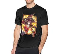 Megumin Konosuba T-Shirt Black Graphic Unisex Tee Shirt L